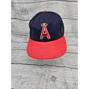 Vtg California Angels Sports Specialties Youngan Snapback Trucker Hat Anaheim LA